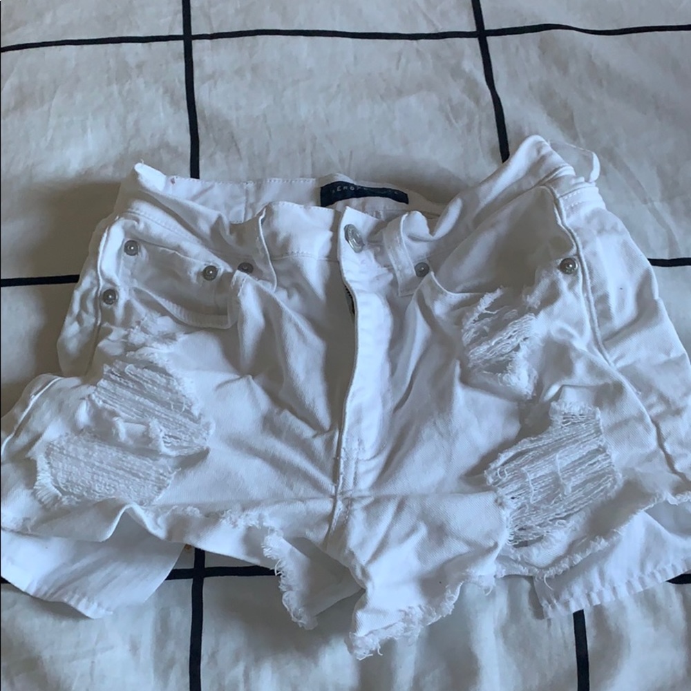 cheeky distressed shorts